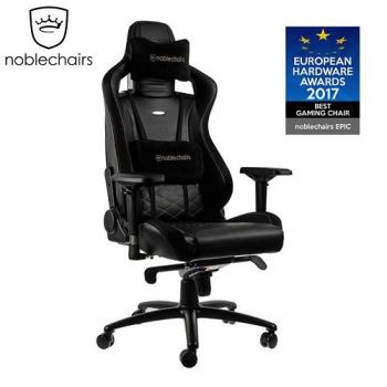 noblechairs 皇家EPIC系列 電腦椅/辦公椅/電競超跑椅-PU經典款-黑/金