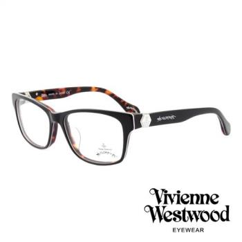 Vivienne Westwood 英國薇薇安魏斯伍德率真玳瑁設計系列光學眼鏡 - 黑/紫 AN299E01
