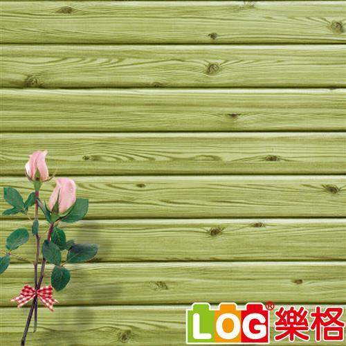 LOG樂格 3D立體木紋防撞美飾牆貼 -秋香綠 X5入(防撞壁貼壁紙防撞墊)