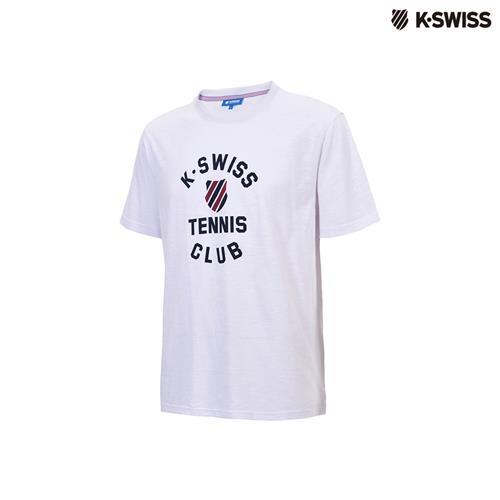K-Swiss Tennis Club Tee印花短袖T恤-男-白