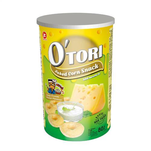 OTORI歐特粒 罐裝玉米圈-酸奶起司80g x12罐