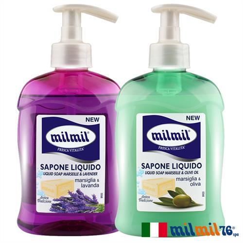 【義大利MILMIL】傳統馬賽液態皂(薰衣草+橄欖油)2入組