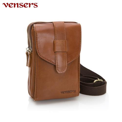 vensers小牛皮潮流個性包~腰包N057101黃油皮