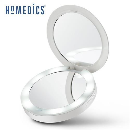 美國 HOMEDICS 二合一行動電源補光化妝鏡 MIR-150LED