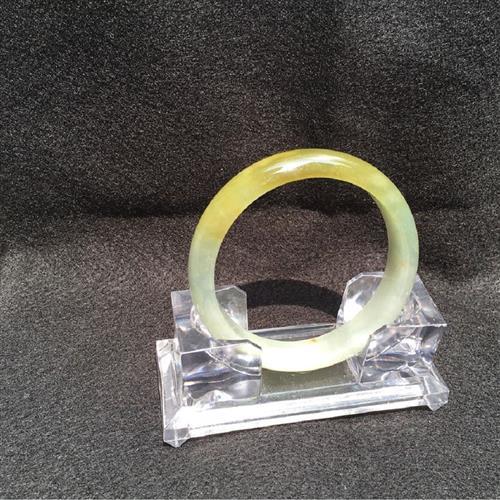 A貨翡翠手鐲/玉鐲(手圍18.5) 黃翡 品澐珠寶