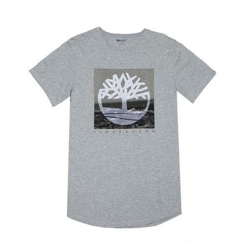 Timberland男女款中灰色森林Kennebec River 圖案 T 恤A1M2IL54