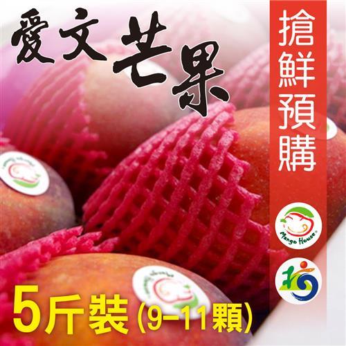 mangohouse芒果好吃 屏東枋山愛文芒果5斤(9~11顆)/盒