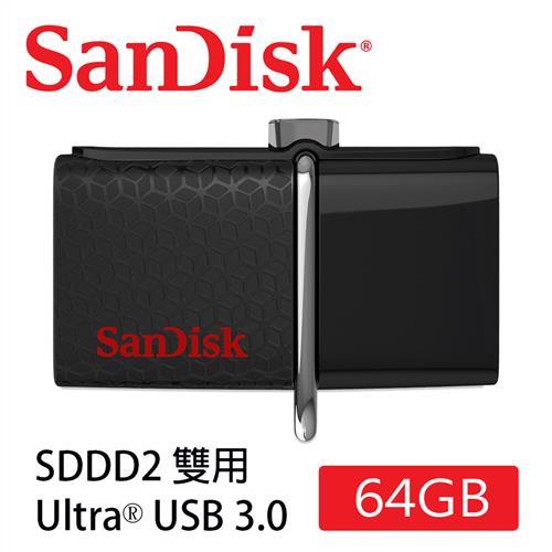SanDisk Ultra Dual SDDD2 USB3.0 雙用隨身碟 (64G/USB-Micro USB3.0/OTG) [公司貨]