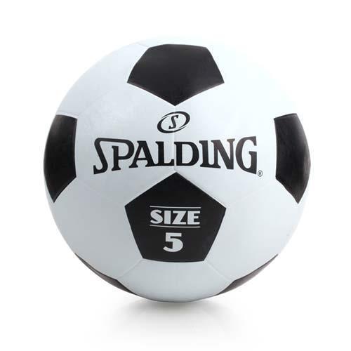 SPALDING 足球-5號球 戶外 訓練 斯伯丁 黑白