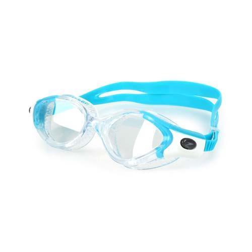 SPEEDO FUTURA BIOFUSE 女成人運動泳鏡-游泳 蛙鏡 訓練 戲水 透明水藍