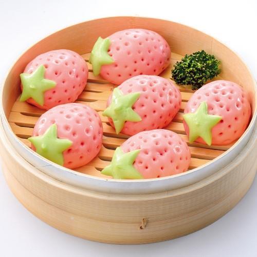 【禎祥食品】草莓甜包-紅豆餡 (10粒)