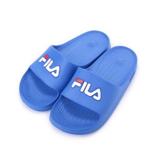 FILA 一體成型套式拖鞋 寶藍 4S355Q-321 女鞋 鞋全家福