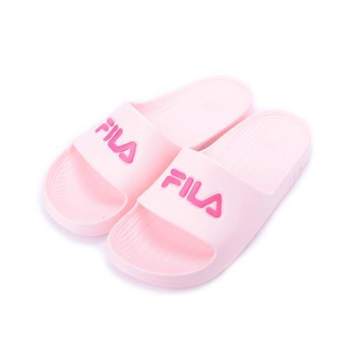 FILA 一體成型套式拖鞋 粉紅 4S355R-555 女鞋 鞋全家福