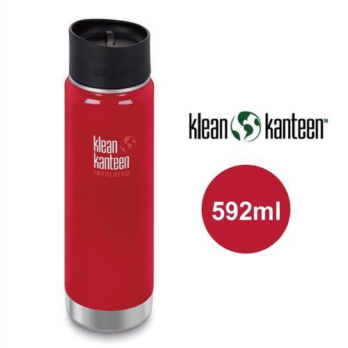 美國Klean Kanteen 寬口不鏽鋼保溫瓶 592ml 寶石紅