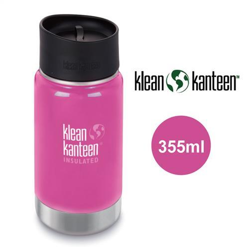 美國Klean Kanteen 寬口不鏽鋼保溫瓶 355ml 蘭花粉