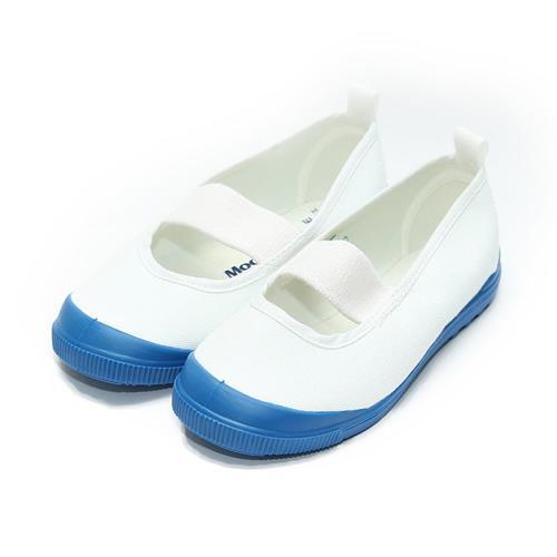 MOONSTAR 素面室內鞋 藍白 童鞋 鞋全家福