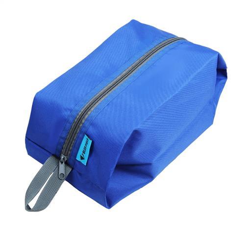 PUSH!戶外休閒旅遊用品雜物包可攜式鞋包防水洗漱包手提包U43-1藍色