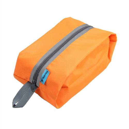 PUSH!戶外休閒旅遊用品雜物包可攜式鞋包防水洗漱包手提包U43橘色
