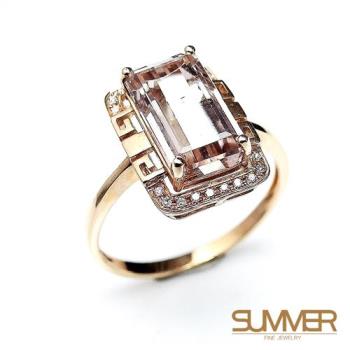 SUMMER寶石 天然碧璽18K金戒指 3.7ct(KG-54)