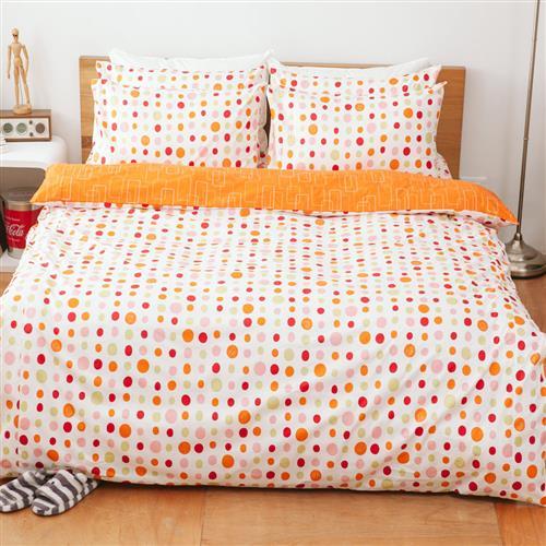 kokomos扣扣馬 酸橙汽水精梳棉雙人床包枕套三件組
