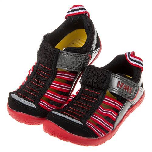 《布布童鞋》日本IFME黑色兒童機能水涼鞋(15~19公分)P8M030D