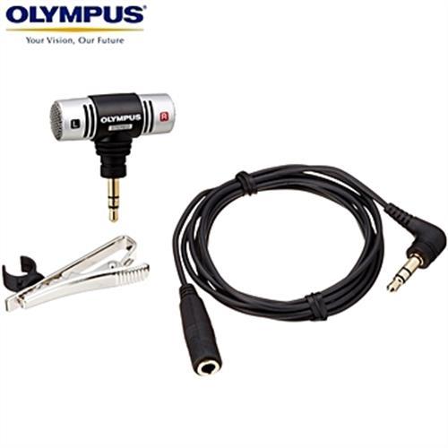 奧林巴斯Oympus多功能領夾式電容麥克風ME51SW(3.5mm TRS立體聲;附線長1米)收音麥克風mic錄音麥克風micphone-日本平行輸入