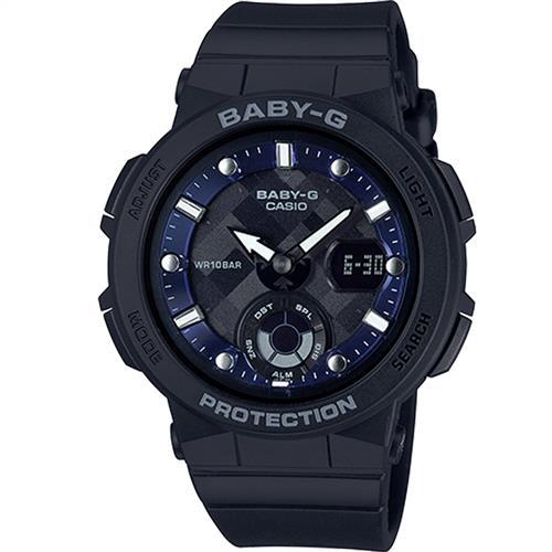 CASIO卡西歐BABY-G海洋風格運動腕錶   BGA-250-1A 黑