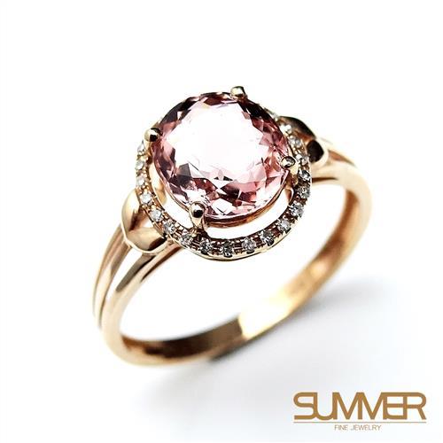 SUMMER寶石 天然碧璽18K金戒指 1.5ct(KG-85)