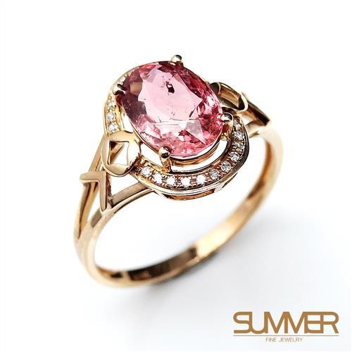 SUMMER寶石 天然碧璽18K金戒指 1.9ct(KG-81)