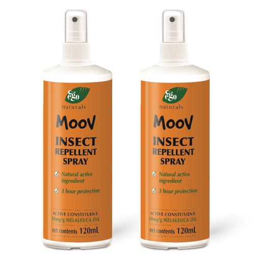 Ego意高 MOOV沐膚茶樹精油防蚊噴霧120ml(二入組)