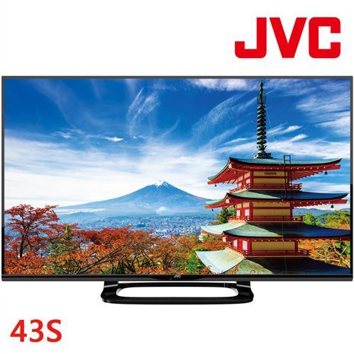 JVC 43吋低藍光 FHD LED連網液晶顯示器+視訊盒(43S)
