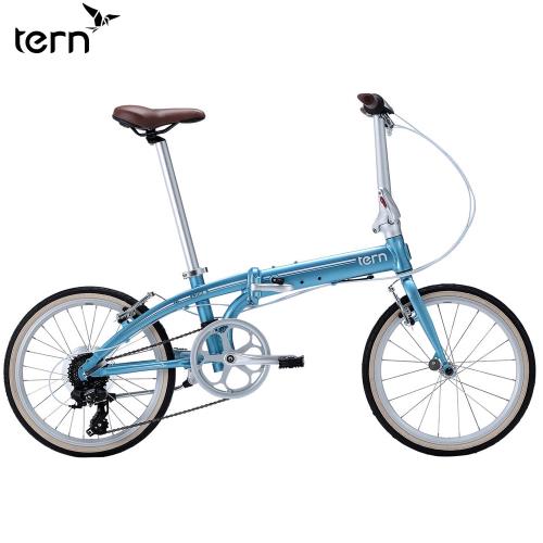 Tern Link C8 20吋8速鋁合金折疊單車-淺藍底白標