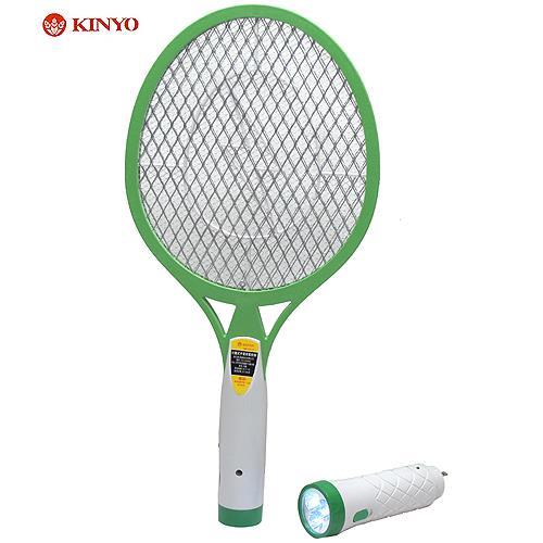 KINYO 充電分離式手電筒3層強力捕蚊拍CM-2215