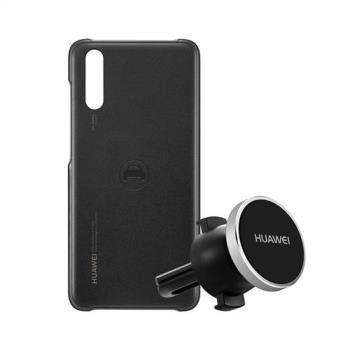 HUAWEI 華為 P20 原廠保護殼+磁吸式車用支架組 (臺灣公司貨-盒裝)