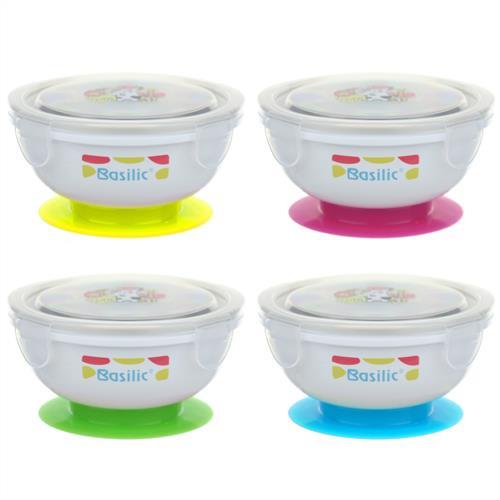 貝喜力克PP不鏽鋼兩用吸盤碗組350ml 