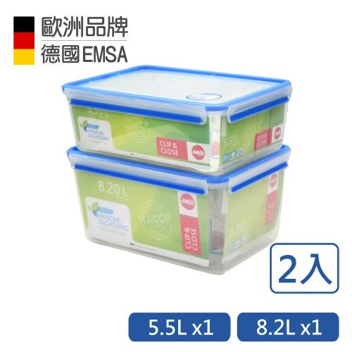 德國EMSA專利上蓋無縫3D保鮮盒PP材質(5.5L+8.2L超大容量)