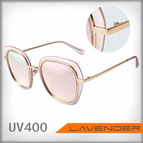 Lavender偏光片太陽眼鏡 8108 C47 粉水銀