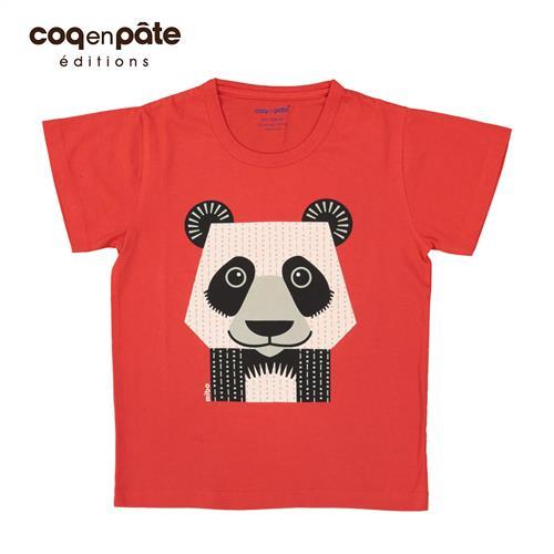 【BabyTiger虎兒寶】COQENPATE 法國有機棉童趣 短袖 T-SHIRT - 熊貓