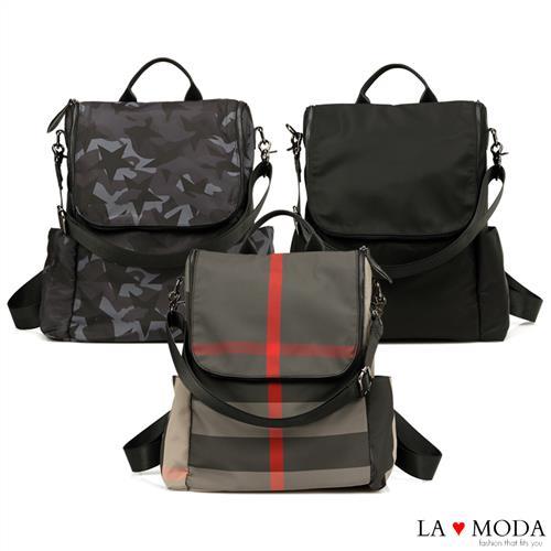 La Moda 輕旅行超輕量大容量防潑水2Way 肩背後背包 (共3色)