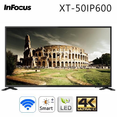 Infocus 50吋 4K UHD LED智慧連網液晶顯示器+視訊盒(XT-50IP600)