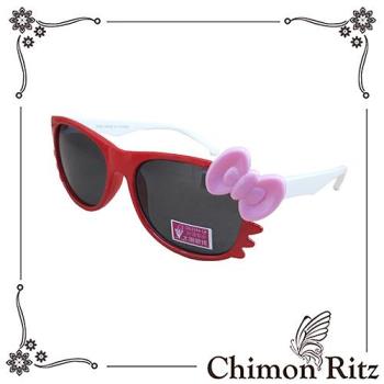 【Chimon Ritz】帥氣貓兒童太陽眼鏡/墨鏡-紅白