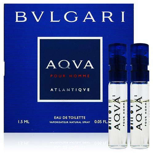 BVLGARI寶格麗 勁藍水能量男性淡香水 針管1.5ml x2入