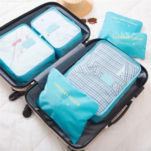 [fun bag]旅行收納6件組 出差 旅行 居家 收納 包中包 整理袋 萬用包