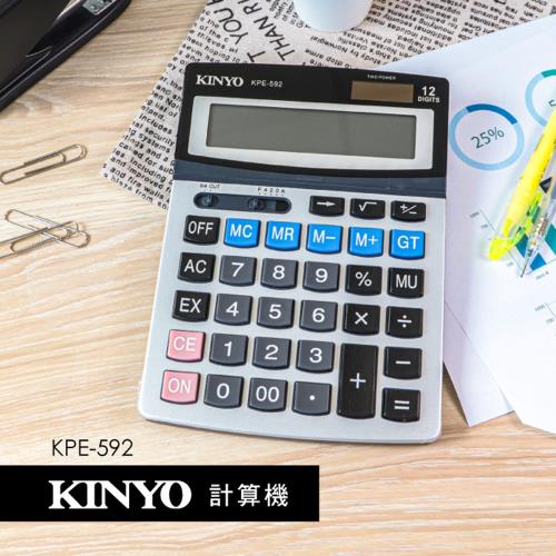 KINYO 大型LCD桌上型計算機(KPE-592)