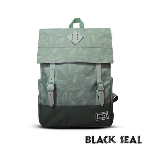 BLACK SEAL 聯名8848系列-撞色拼接雙皮帶釦Lash Tab後背包-嫩綠 BS81732