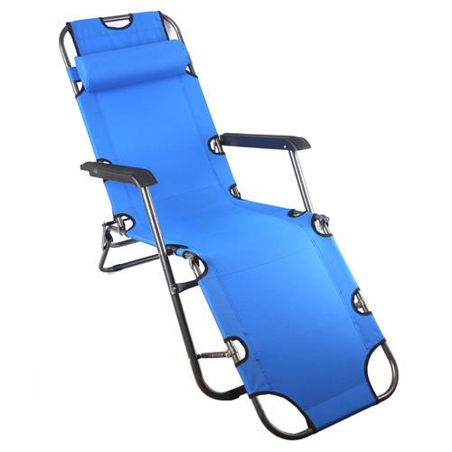 TreeWalker 單人三段式躺椅(露營床)-藍 