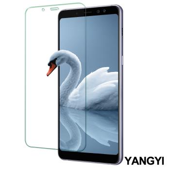 YANGYI 揚邑 Samsung Galaxy A8+ 2018 6吋 鋼化玻璃膜9H防爆抗刮防眩保護貼