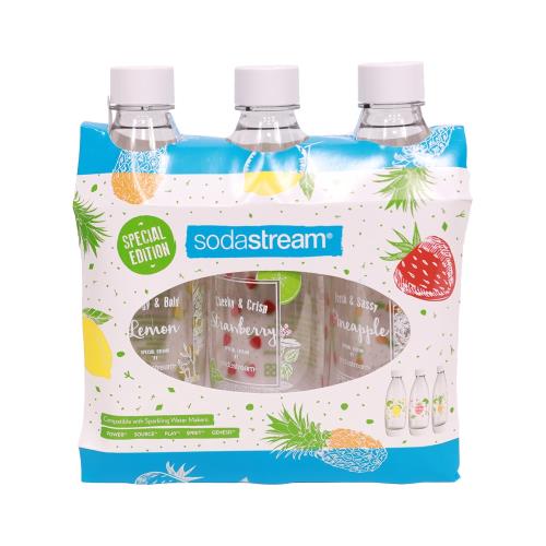 Sodastream  水滴型專用水瓶1L 3入(夏日果宴)
