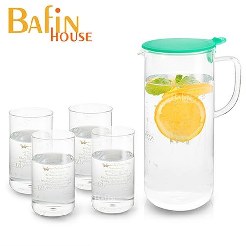Bafin House  Yun Zhu 耐熱玻璃壺杯組(1壺4杯)