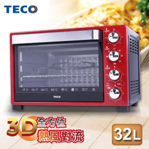 福利品TECO東元 32L雙溫控電烤箱 YB3201CBR